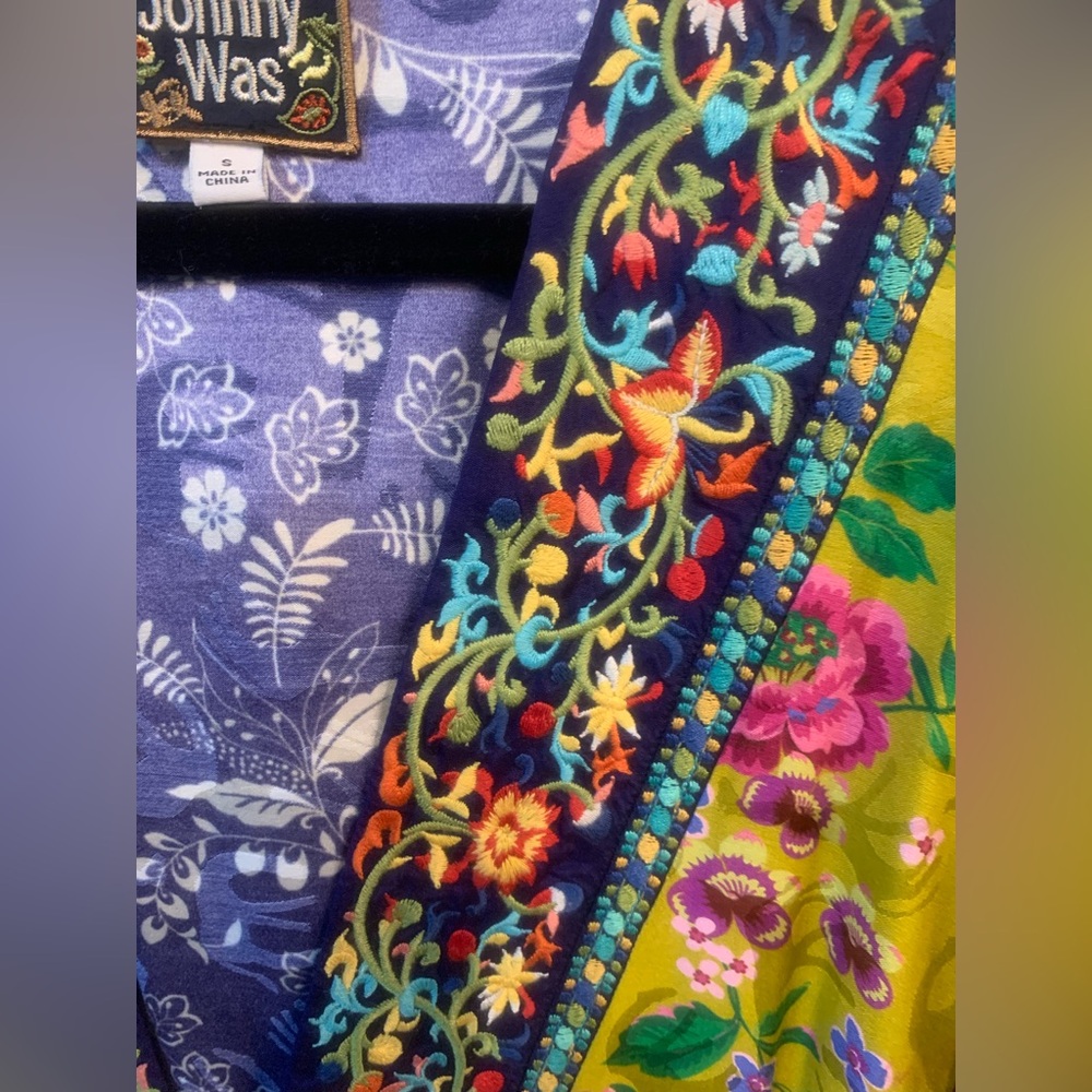 Johnny Was Cantero Floral Patchwork Jacket Boho c… - image 4